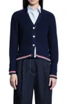 Thom Browne Cardigan A Collo A V Con Cucitura A Trama