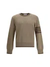 Thom Browne Milano Stitch Cotton Crewneck Sweater
