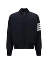 Thom Browne 4-bar Plain Weave Suiting Bomber Jacket