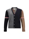 Thom Browne Fun Multicolor Irgin Wool Cardigan In Multi