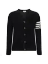 Thom Browne Classic Cardigan In Black