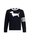 Thom Browne Hector Intarsia-knit Jumper In Blue