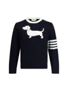 Thom Browne Hector Intarsia-knit Jumper In Blue