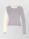 Thom Browne Virgin Wool Sweater In Gray