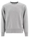 Thom Browne Signature Stripes Sweatshirt In Gray