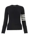 Thom Browne Pullover Sweatshirt With Engineered 4 Bar In Classic Loopback Clothing In Grey