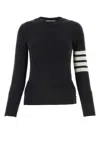 Thom Browne Pullover Sweatshirt With Engineered 4 Bar In Classic Loopback Clothing In Grey