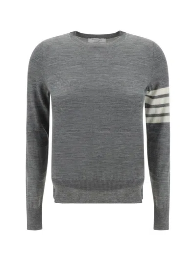 Thom Browne Relaxed Fit Pullover In Grey