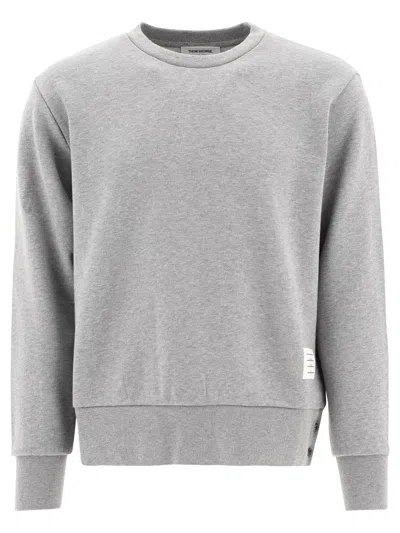Thom Browne Grey Cotton Knitwear In Gray