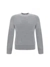 Thom Browne Pique Sweater Knitwear Grey In Lt Grey