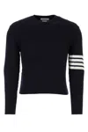 Thom Browne Man Sweater Navy Blue Size 3 Cotton