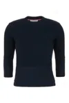 Thom Browne Navy Blue Wool Sweater In Navy