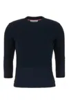 Thom Browne Navy Blue Wool Sweater In Navy