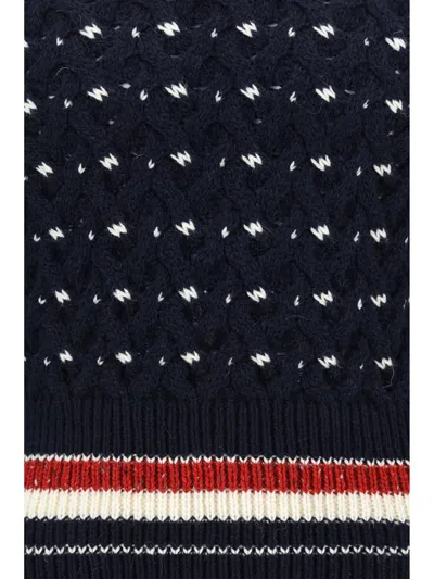 Thom Browne Knitwear In Navy