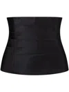 Thom Browne Lace-up Corset In Black