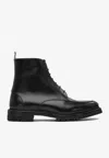 Thom Browne Black Commando Sole Apron Stitch Boots