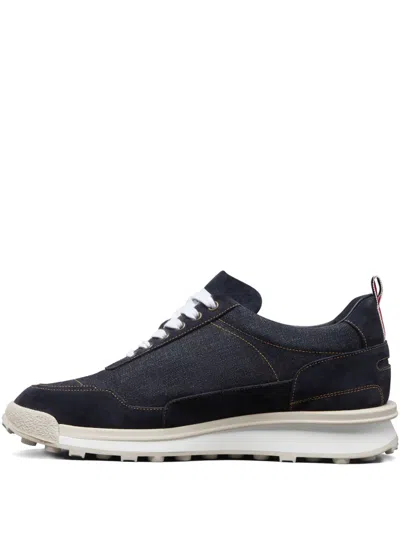Thom Browne Lace-up Sneakers In Black