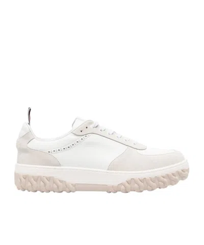 Thom Browne Laced Sneakers In White