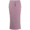 Thom Browne Check-pattern Tweed Midi Skirt