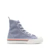 Thom Browne Rwb-stripe High-top Sneakers In Blue