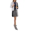 Thom Browne Ladies Light Grey Cropped Sack Sport Coat, Brand Size 36 (us Size 0)