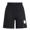Thom Browne High Waisted Wool Shorts For Women In Blue