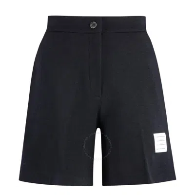 THOM BROWNE THOM BROWNE LADIES NAME-TAG RIBBED SHORTS
