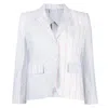 Thom Browne Single-breasted Button-fastening Jacket In Orange