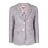 Thom Browne Cotton Check Crepe Jacket