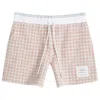 Thom Browne Ladies Tweed Summer Shorts In Orange