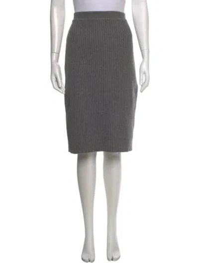 Pre-owned Thom Browne Lambswool Knee-length Skirt In Multi