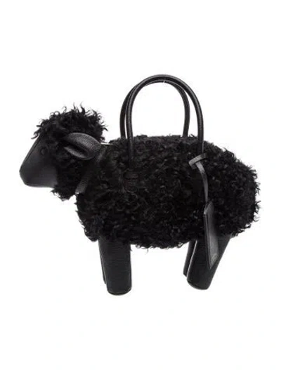 Pre-owned Thom Browne Lambswool Sheep Mini In Black