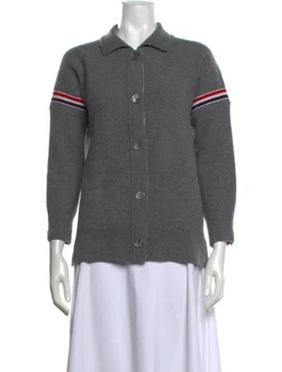 Pre-owned Thom Browne Lambswool Sweater In Grey