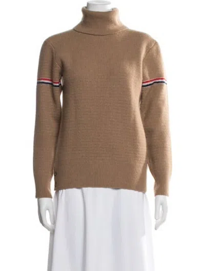 Pre-owned Thom Browne Lambswool Turtleneck Sweater In Brown