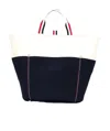 Thom Browne Large Double-face Canvas Tote Bag In Black