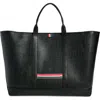 Thom Browne Black Oversized Tool Tote In Black