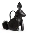 Thom Browne Lather Rabbit Top-handle Bag In Black