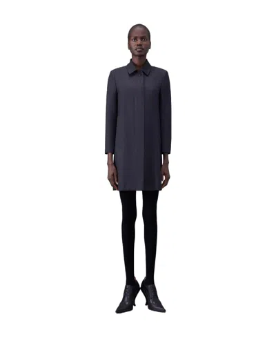 Thom Browne Layered Poplin-panel Dress In Black
