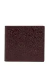 Thom Browne Leather Bi-fold Wallet In Red