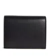 Thom Browne Leather Bifold Card Holder In Black