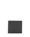 Thom Browne Leather Billfold Wallet In Grey