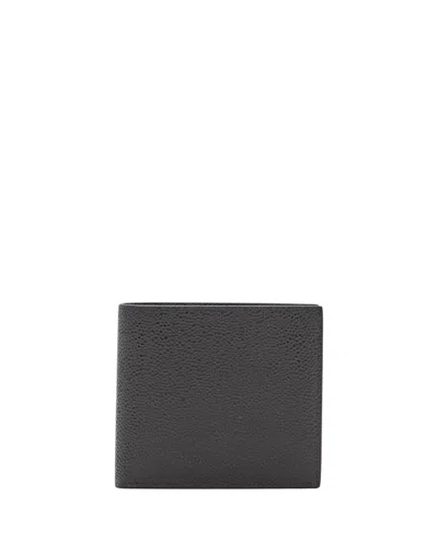 Thom Browne Folded Textured Wallet With Bi-fold Design In Brown
