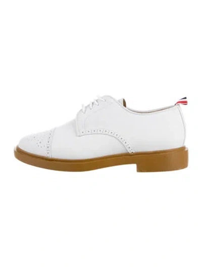 Pre-owned Thom Browne Leather Brogues W/ Tags In White