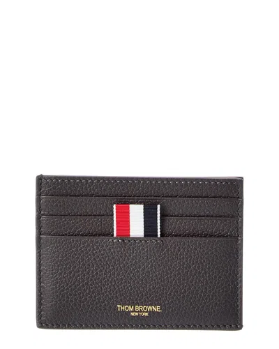 Thom Browne Leather Card Holder In Black