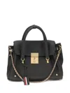 Thom Browne Leather Chain-strap Shoulder Bag In Black