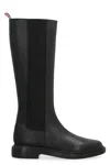 Thom Browne Woman Black Leather Chelsea Boots In Black