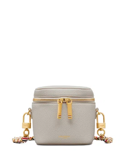 Thom Browne Leather Cross Body Bag In Purple