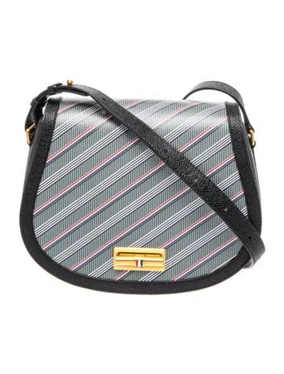Pre-owned Thom Browne Leather Crossbody Bag W/ Tags In Multi