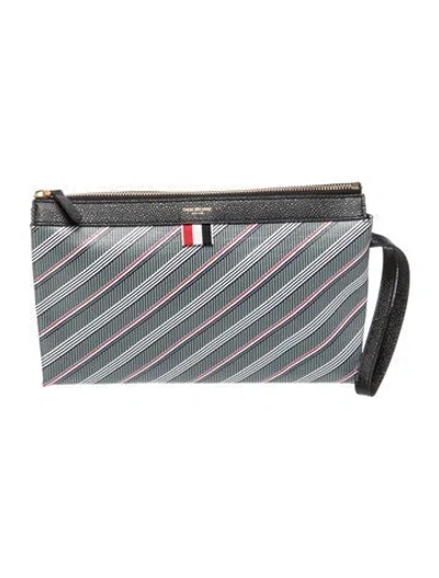 Pre-owned Thom Browne Leather Evening Bag In Multi