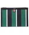 THOM BROWNE THOM BROWNE LEATHER FLAT POUCH